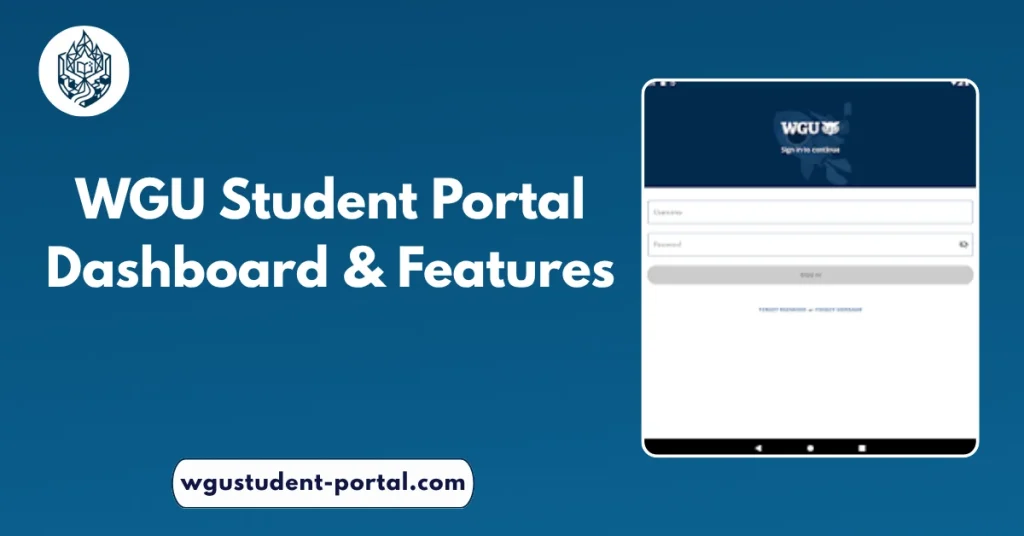 WGU Student Portal Dashboard & Features
